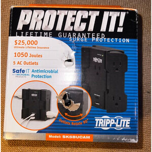 NEW Tripp Lite Protect It Surge Protector 5 Outlets Direct Plug In Wall Design
